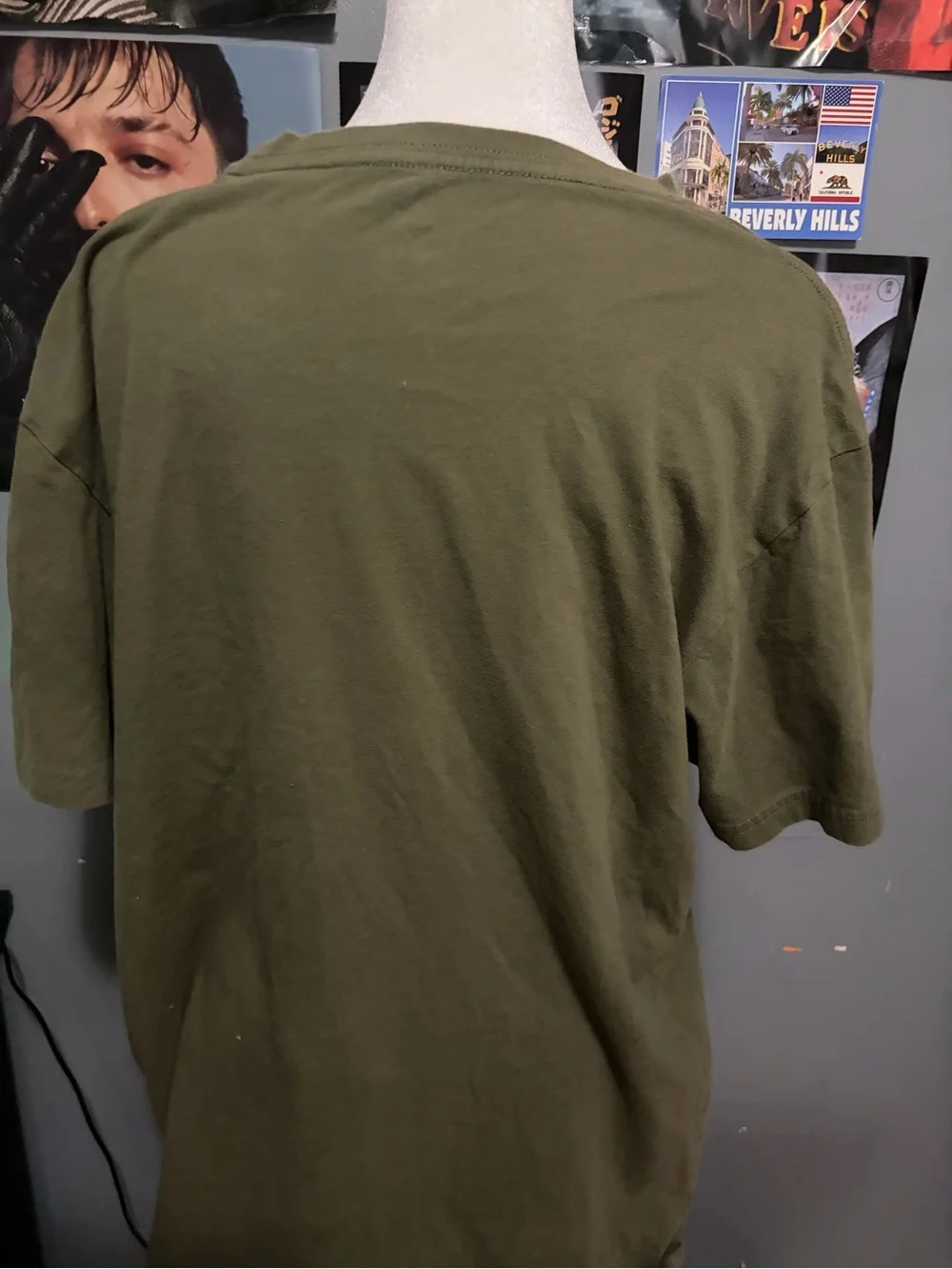adidas Olive Green Tonal Logo Short Sleeve Tee